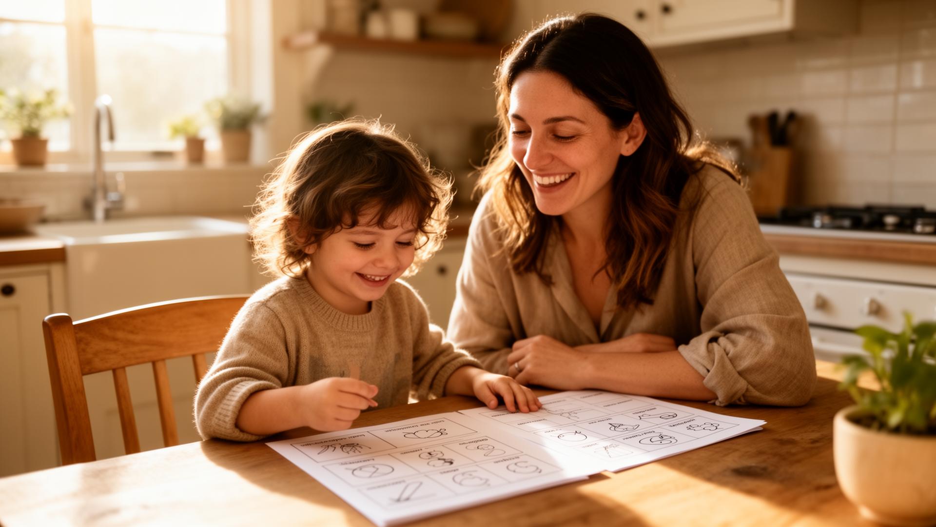 Parent and child learning together